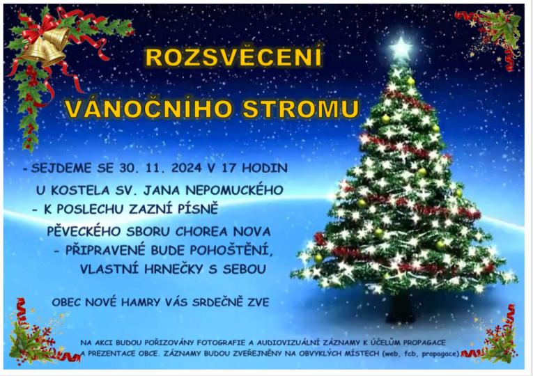 Rozsvěcení vánočního stromu 2024